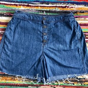LC Lauren Conrad ~ Cutoff chambray shorts